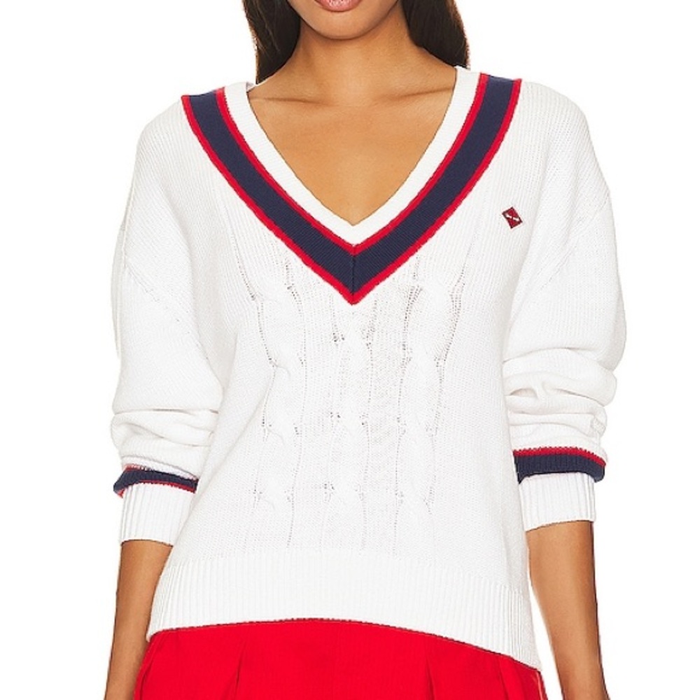 The Upside Cotton Sonny V Neck KNIT SWEATER